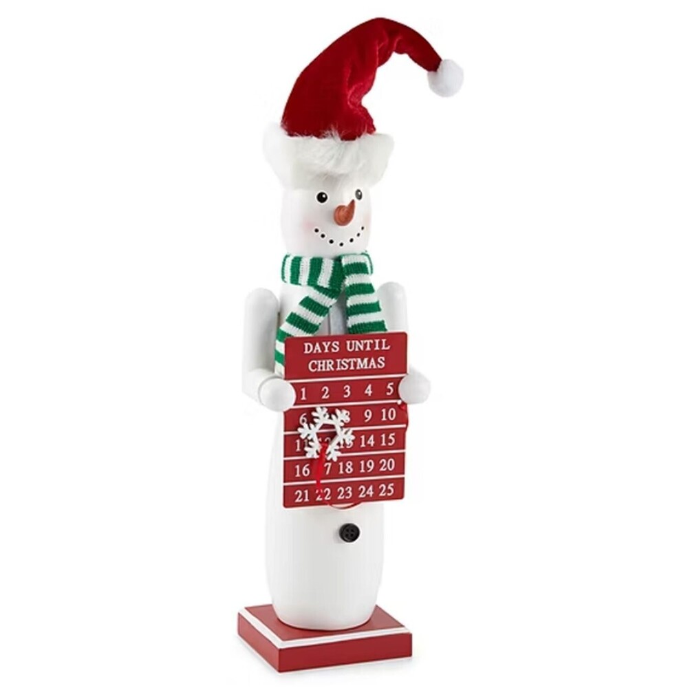 Wooden Nutcracker, 14", SNOWMAN ADVENT WITH CHRISTMAS COUNTDOWN BOARD # 2 645,NP
